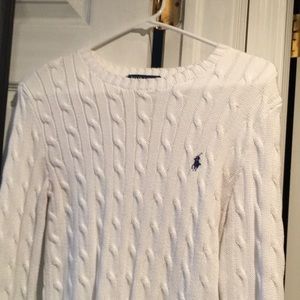White Polo knit sweater